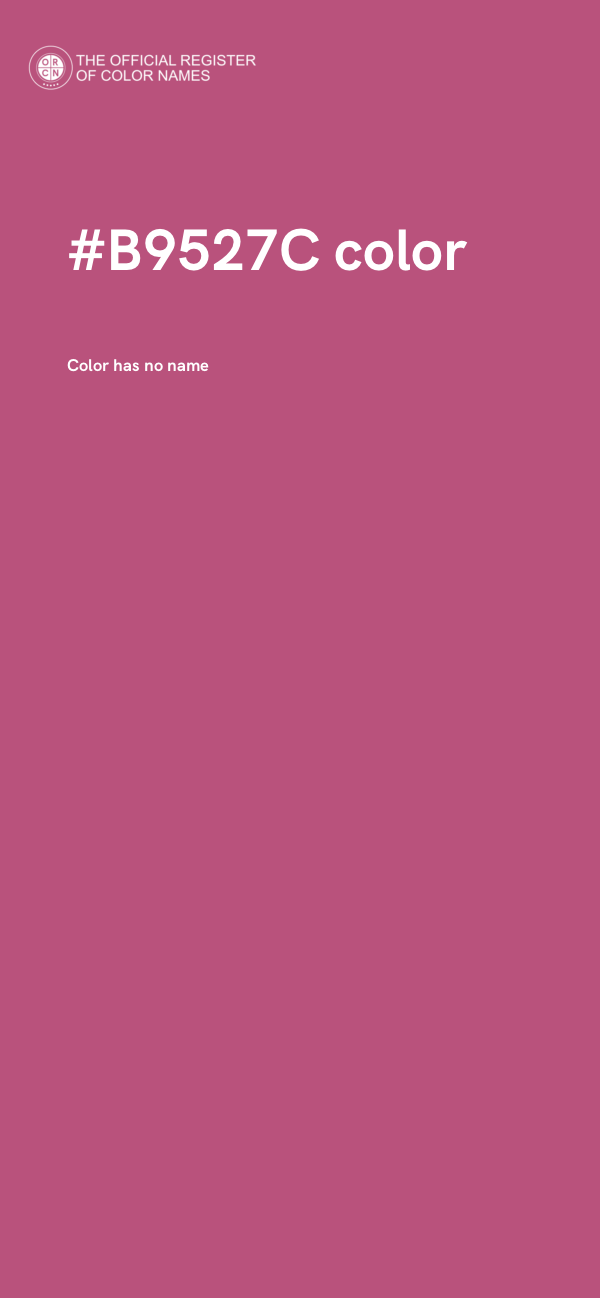 #B9527C color image
