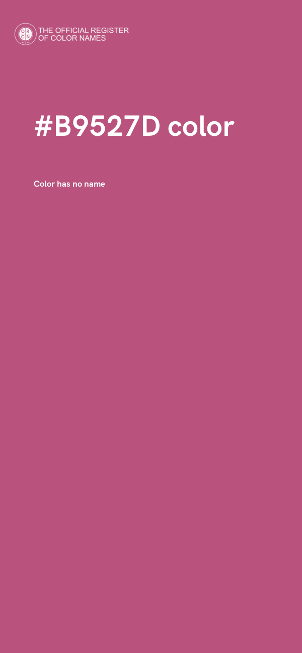 #B9527D color image