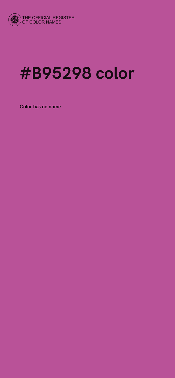 #B95298 color image