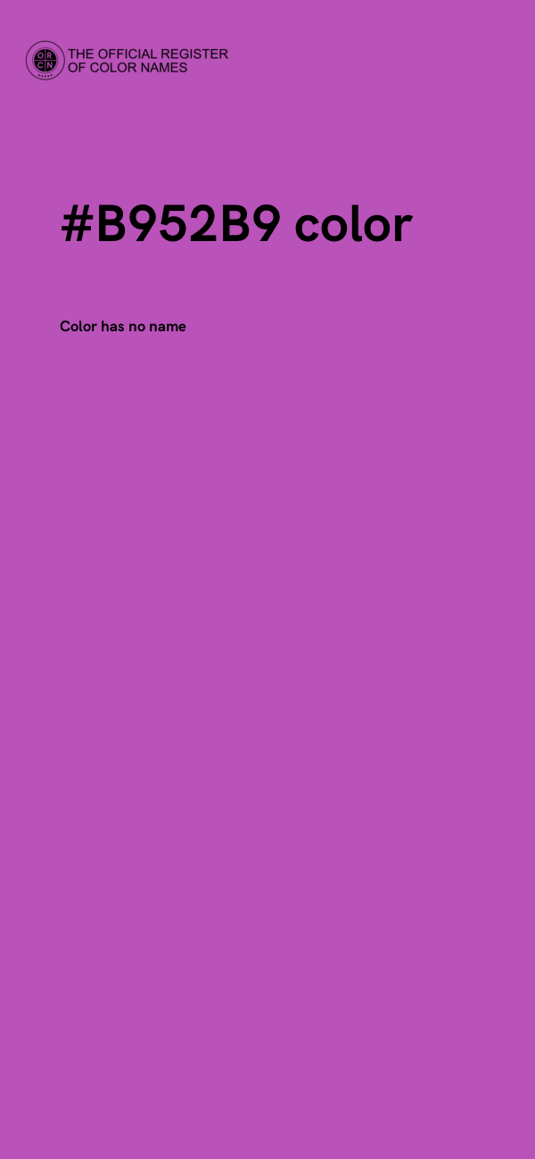 #B952B9 color image