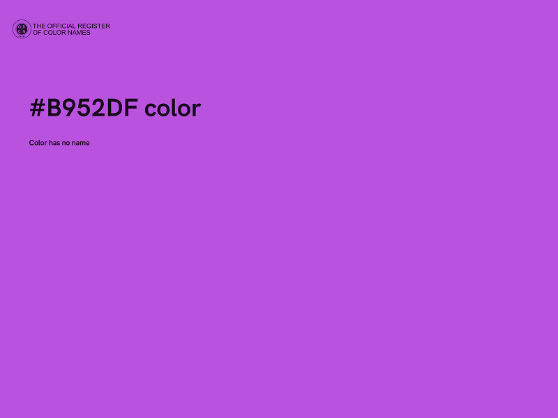 #B952DF color image