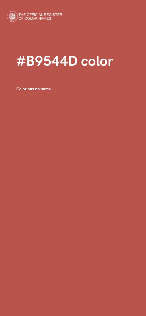 #B9544D color image