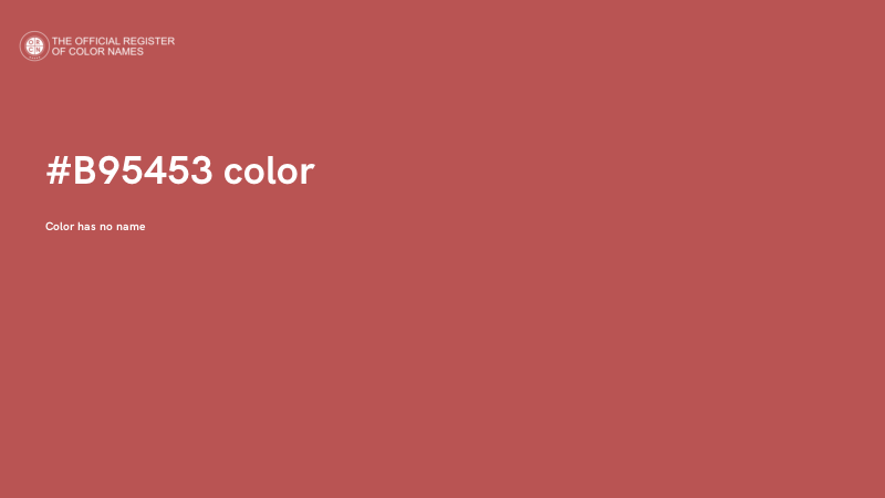 #B95453 color image