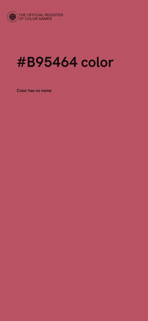 #B95464 color image