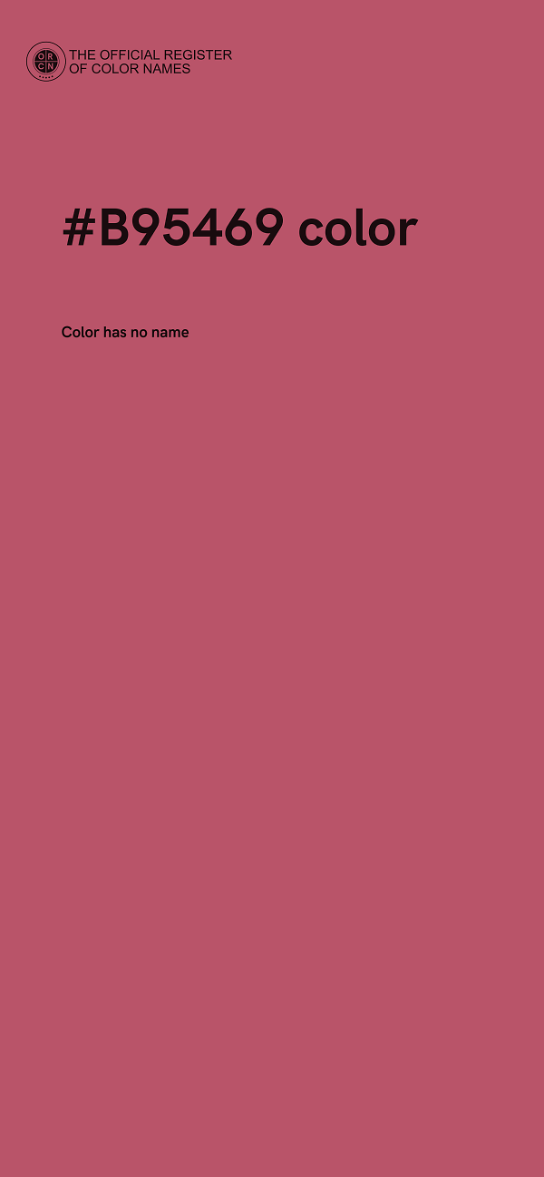 #B95469 color image