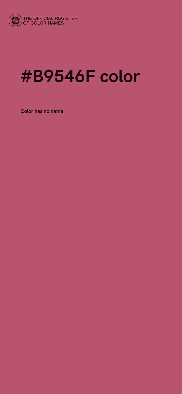 #B9546F color image