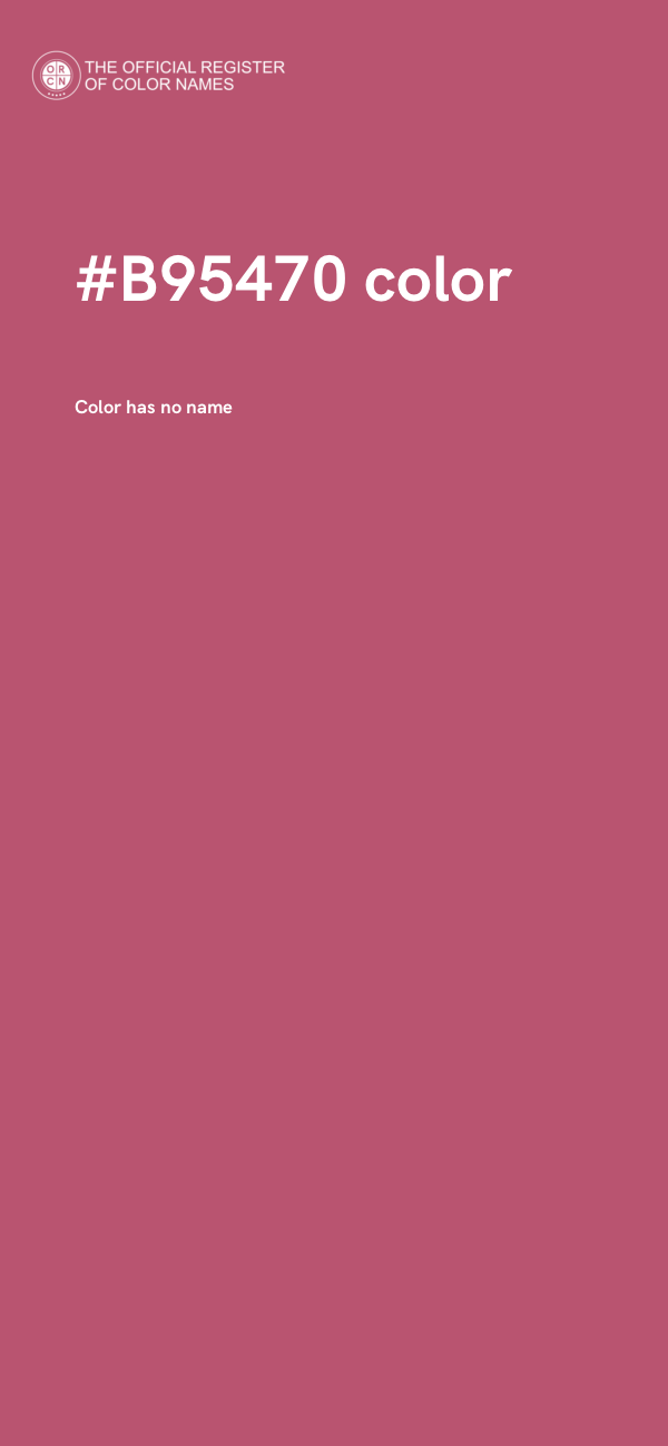 #B95470 color image