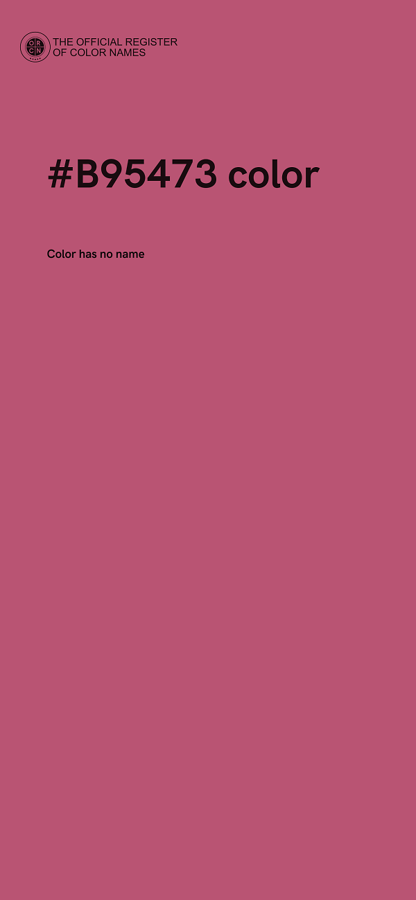 #B95473 color image