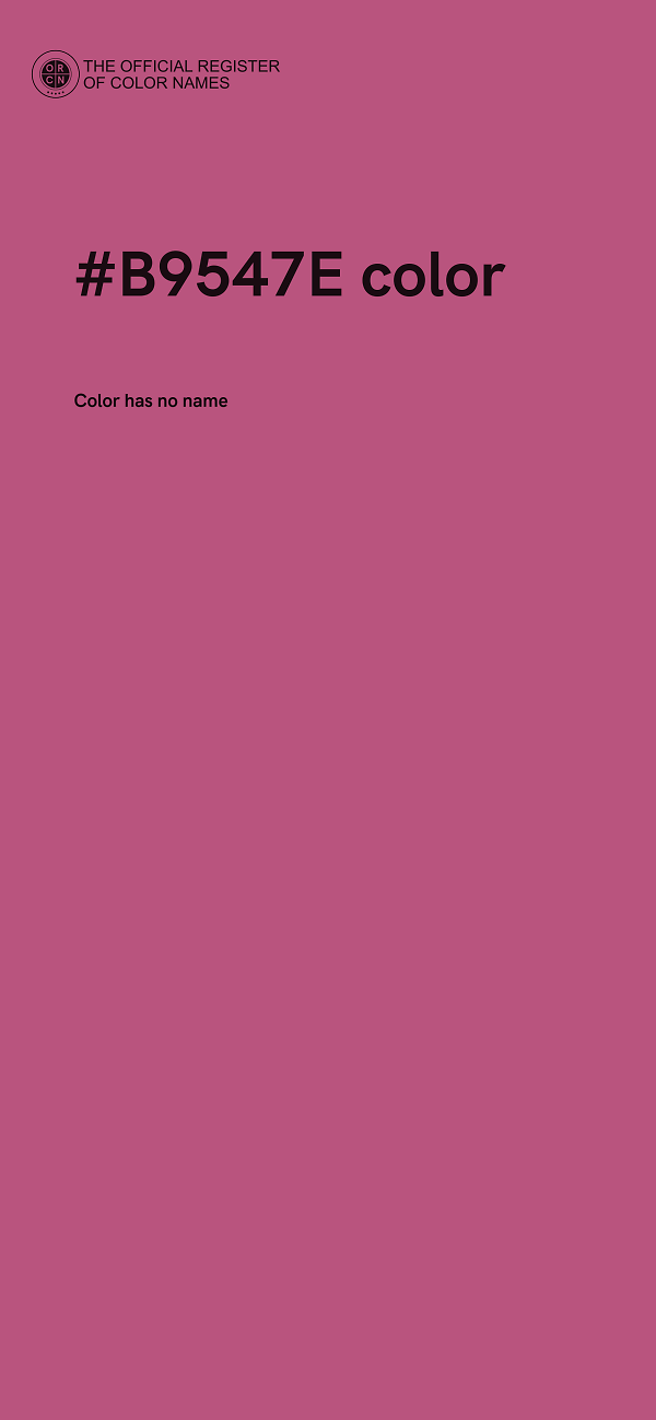 #B9547E color image