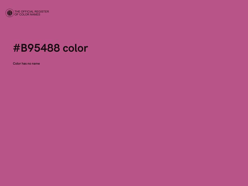 #B95488 color image