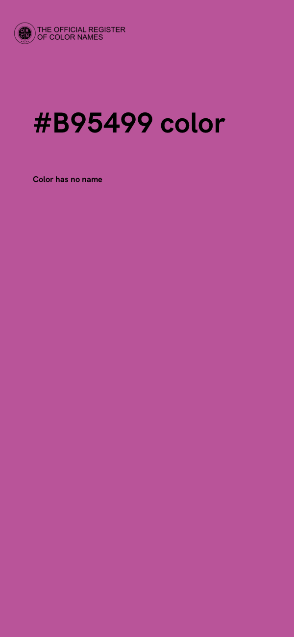 #B95499 color image
