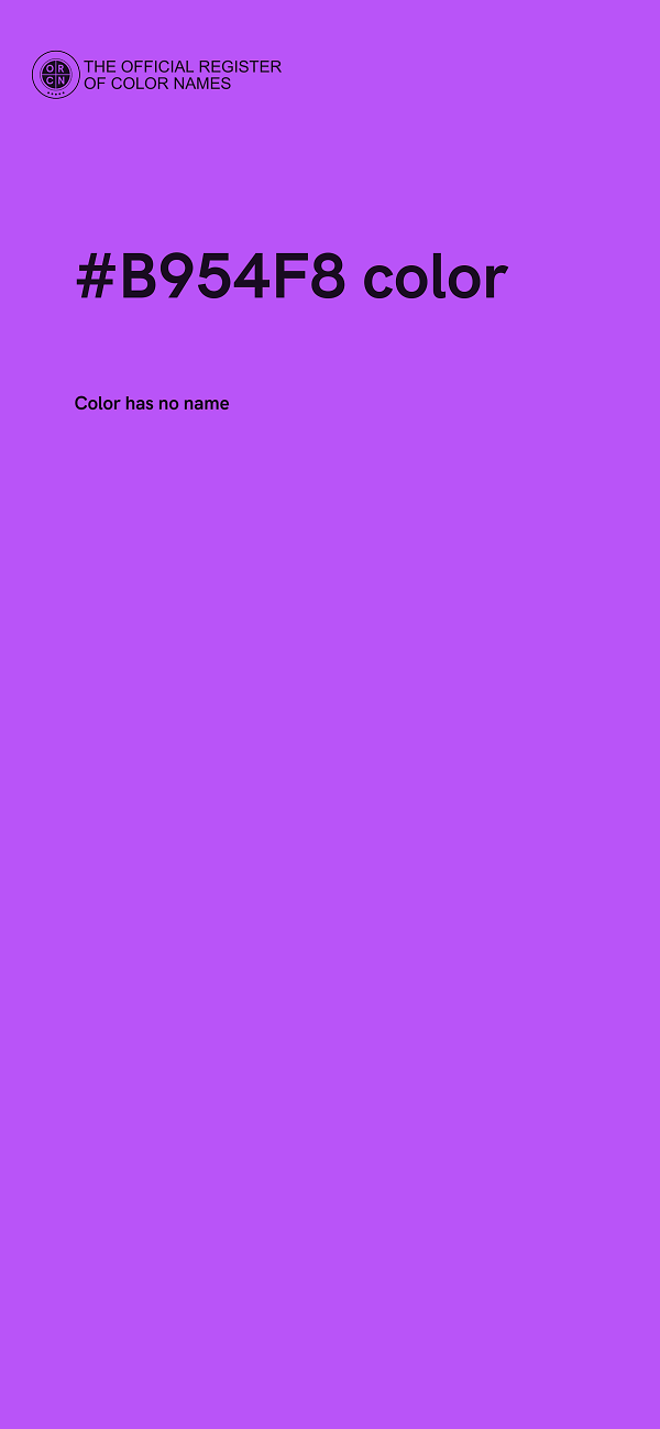 #B954F8 color image