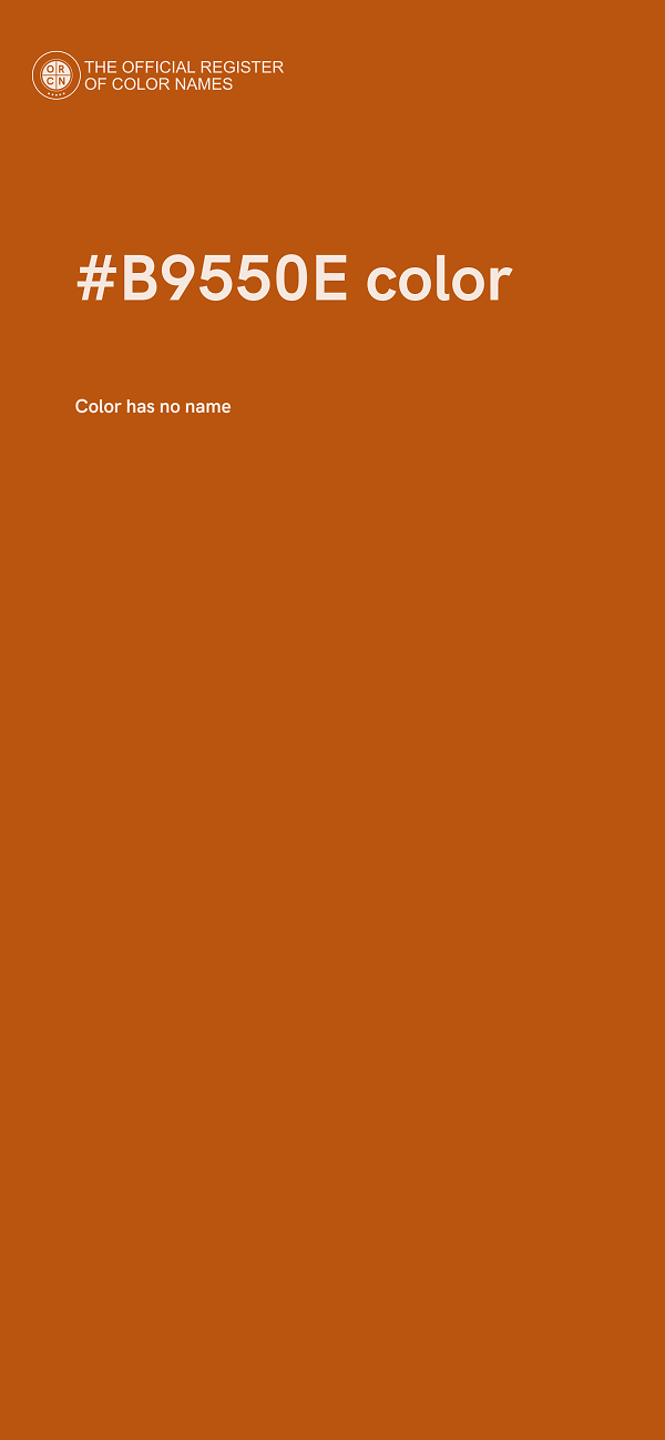 #B9550E color image