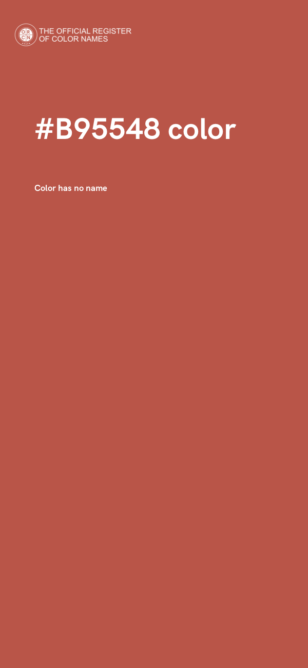 #B95548 color image