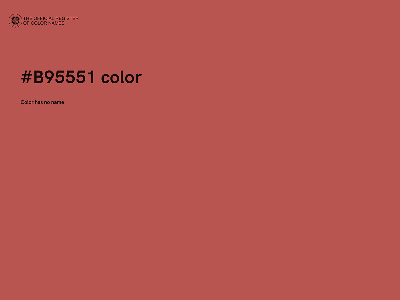 #B95551 color image