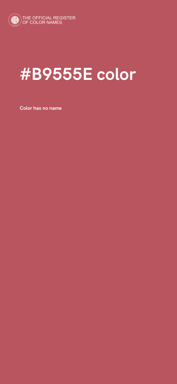 #B9555E color image