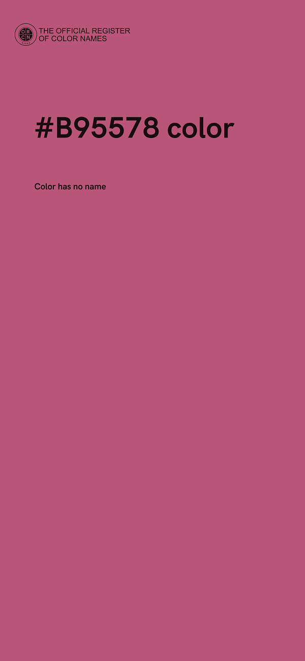 #B95578 color image