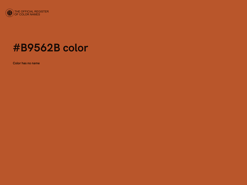 #B9562B color image