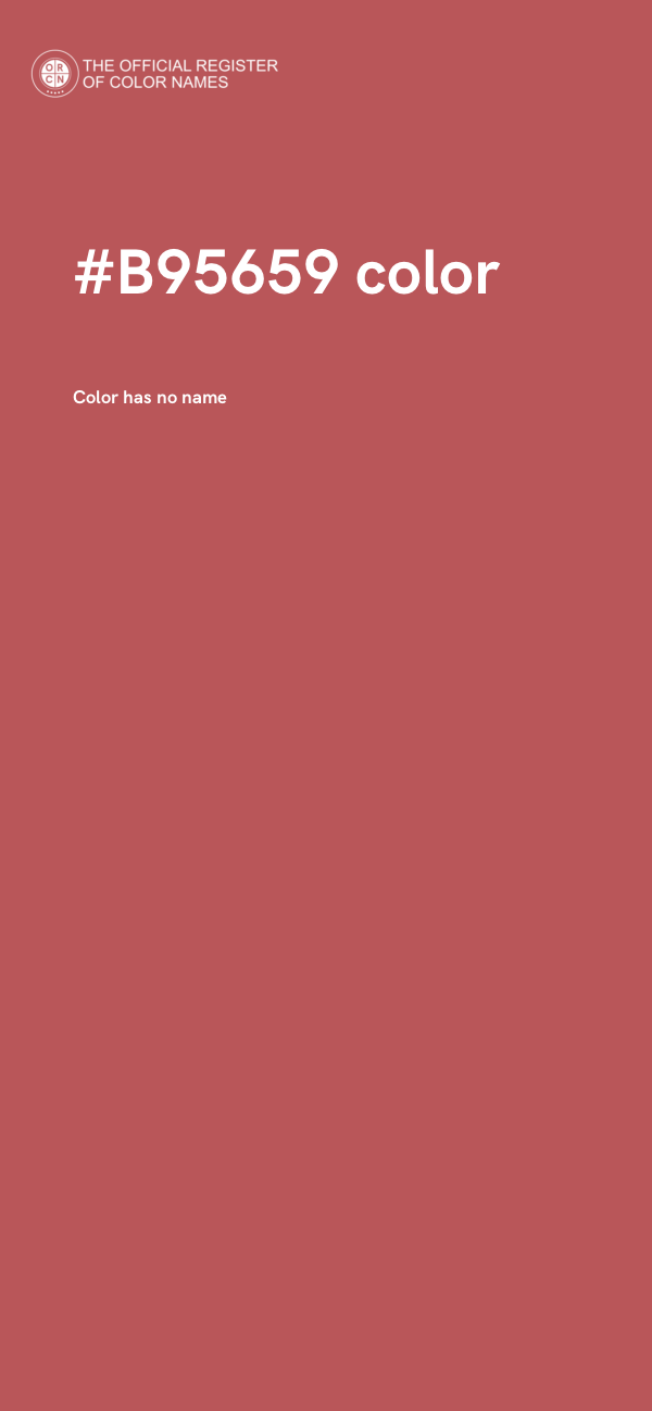 #B95659 color image