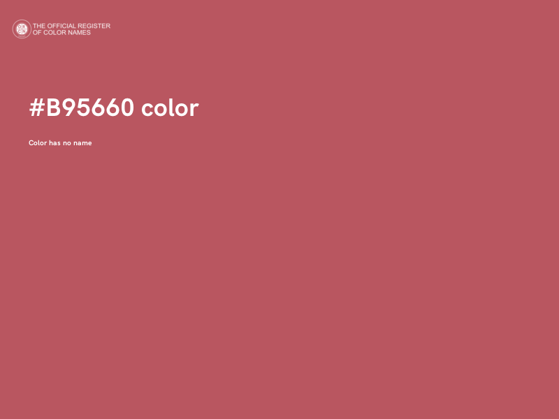 #B95660 color image