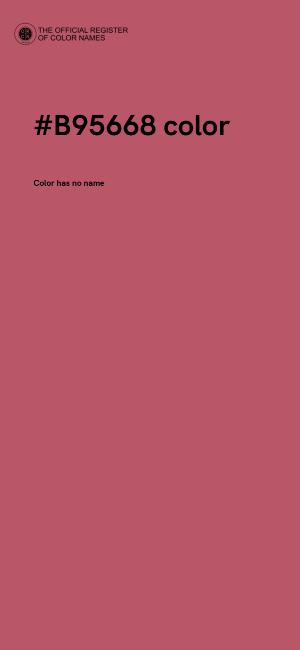 #B95668 color image