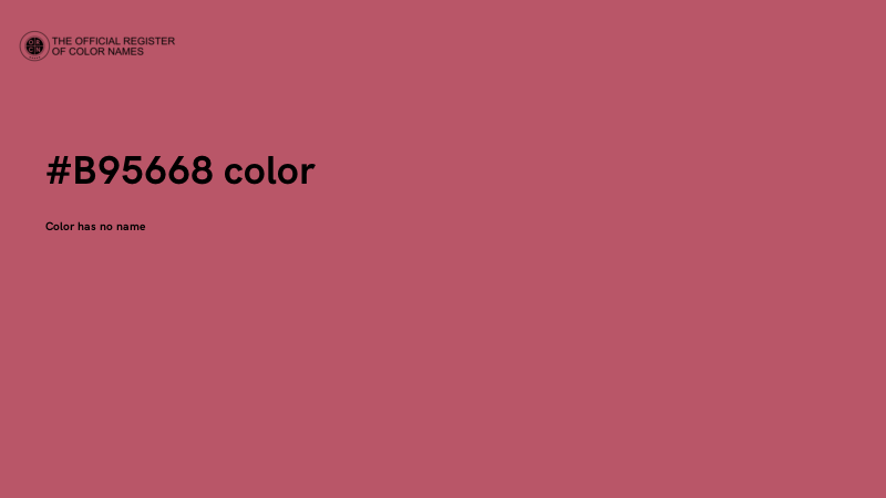 #B95668 color image