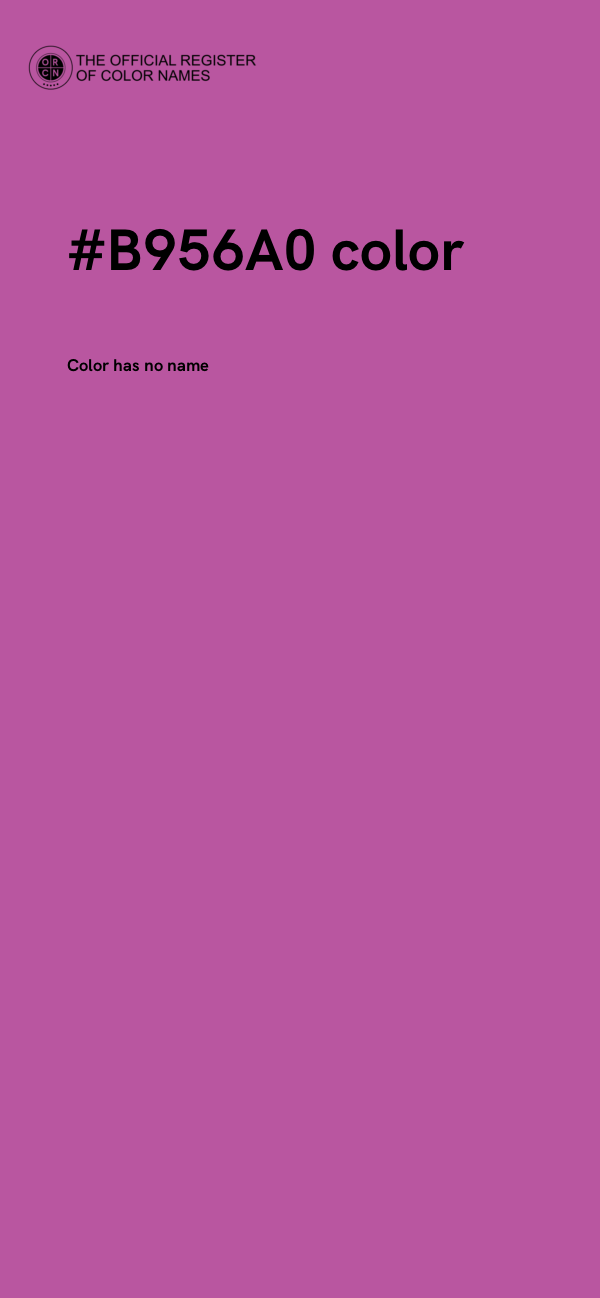 #B956A0 color image