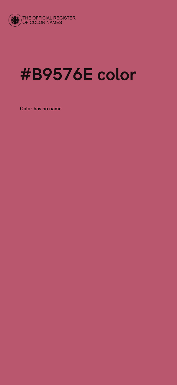 #B9576E color image
