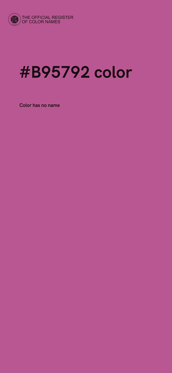 #B95792 color image