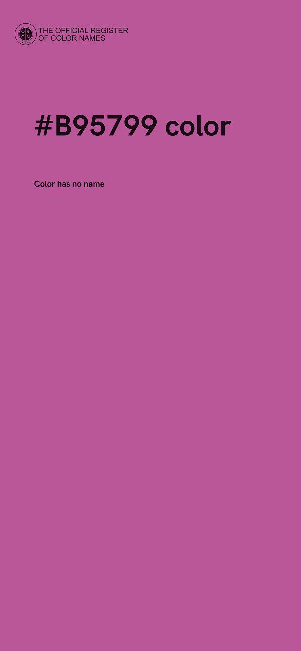#B95799 color image