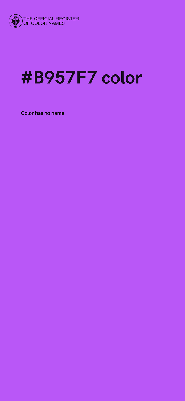 #B957F7 color image