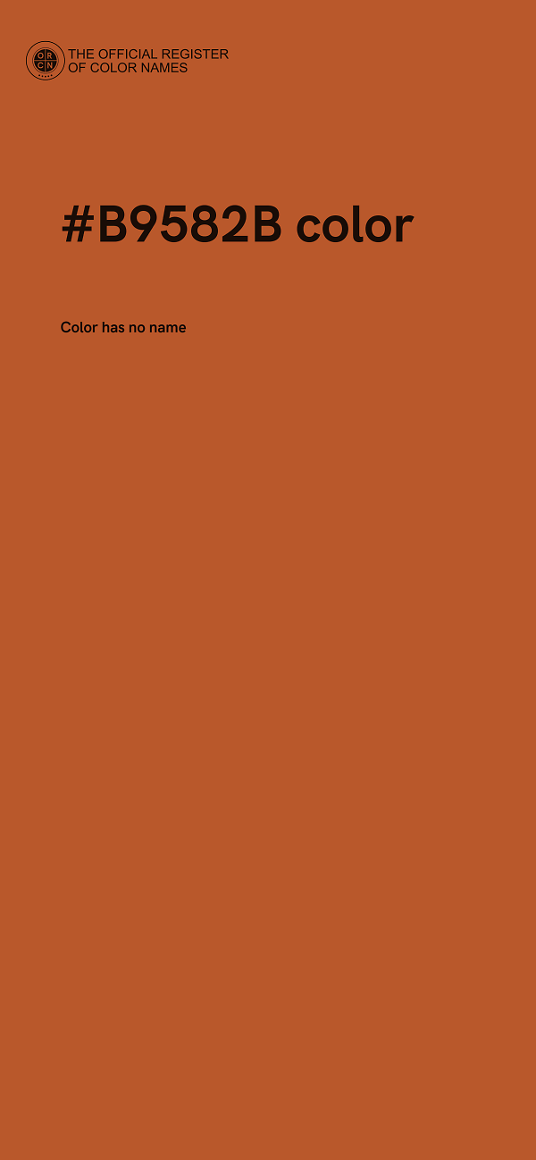 #B9582B color image