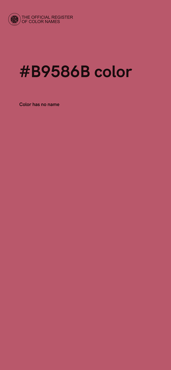 #B9586B color image