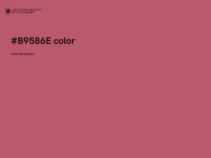 #B9586E color image