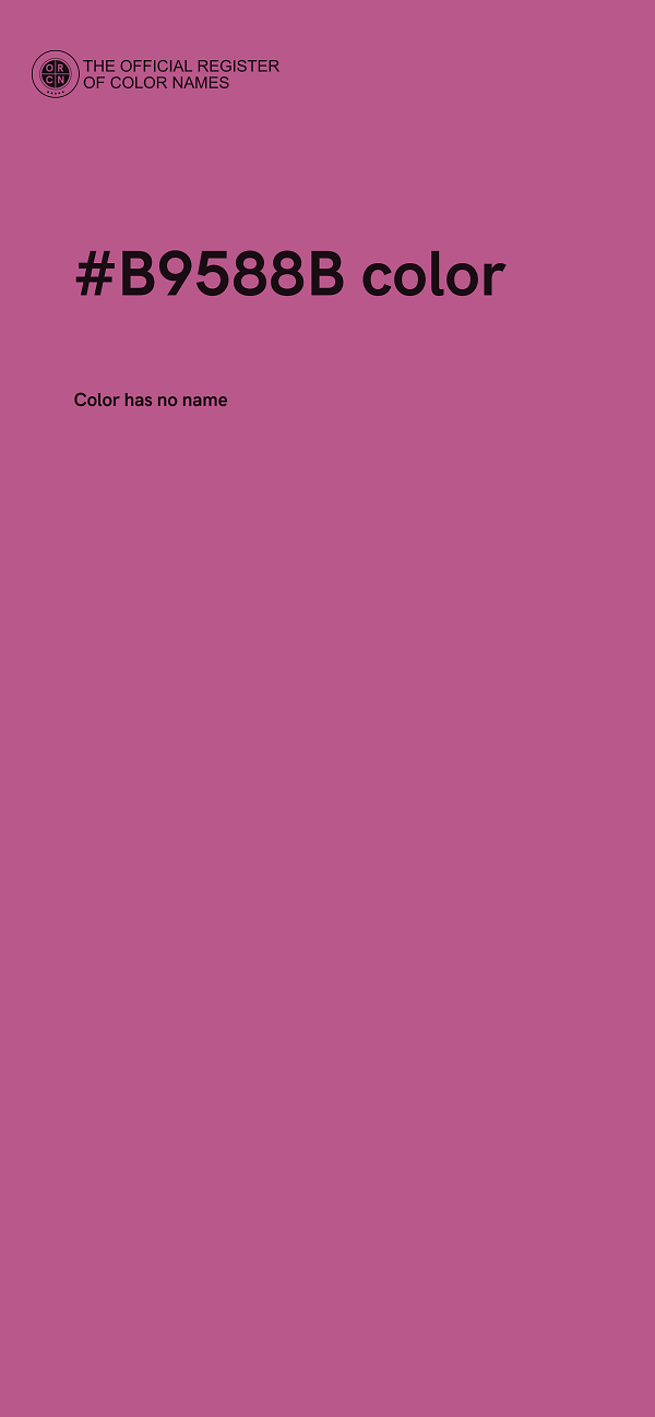 #B9588B color image
