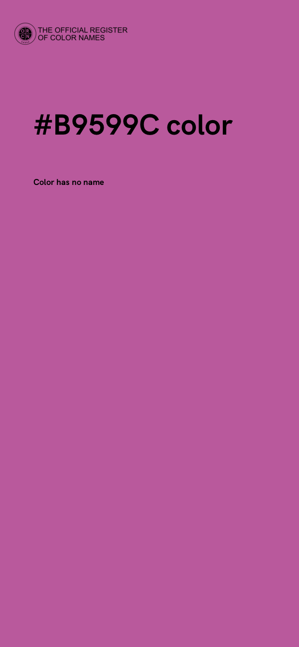 #B9599C color image