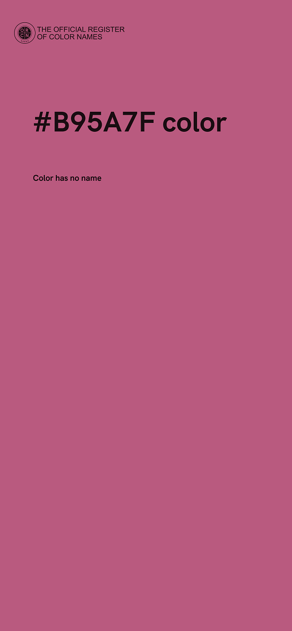 #B95A7F color image
