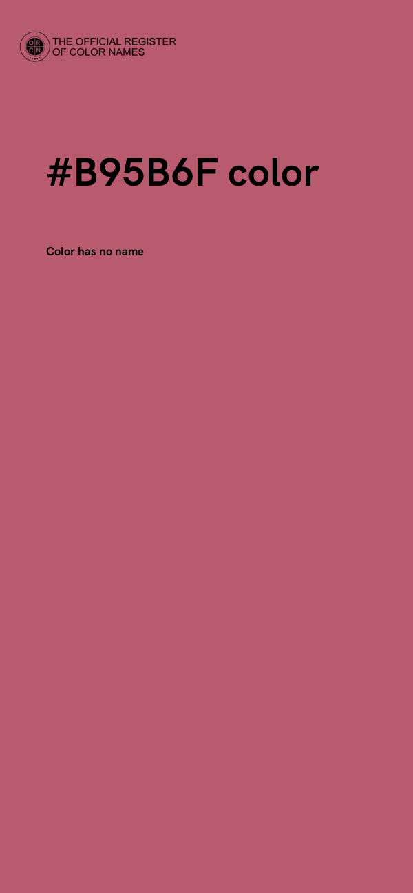#B95B6F color image