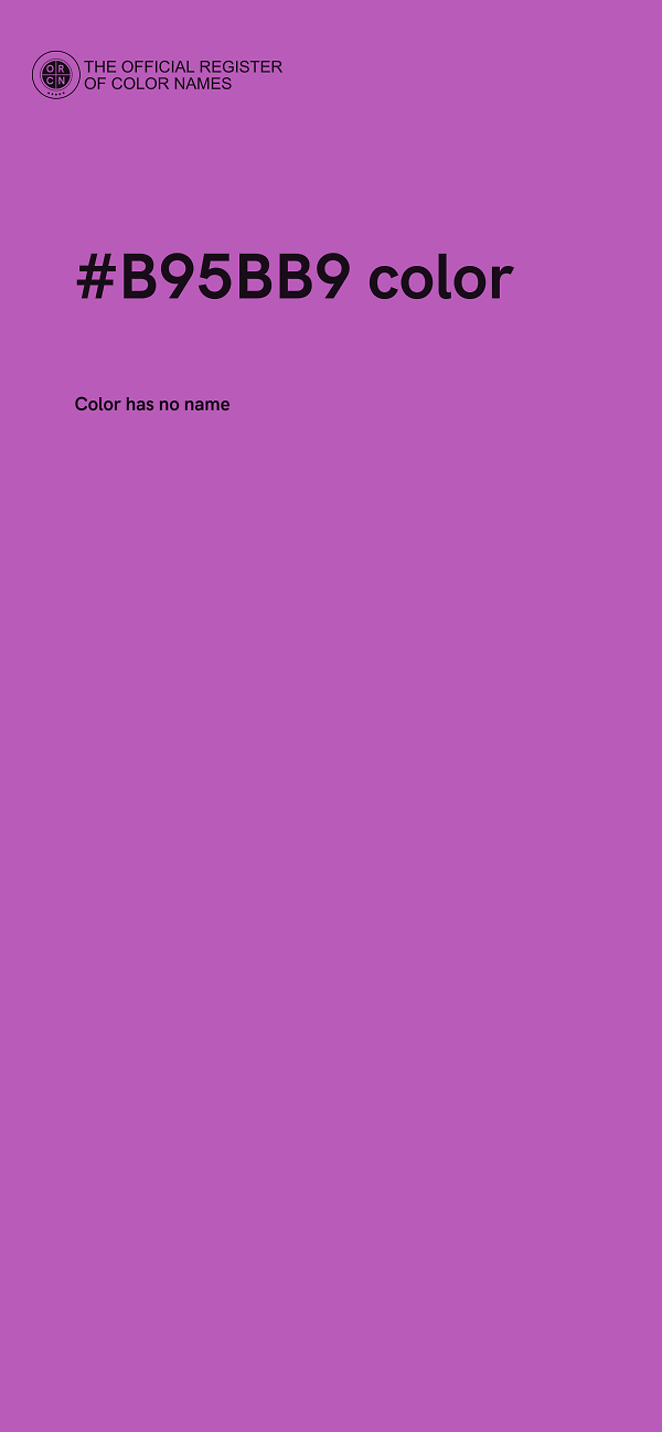 #B95BB9 color image