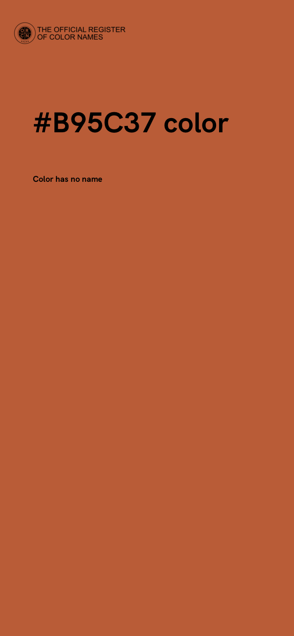 #B95C37 color image