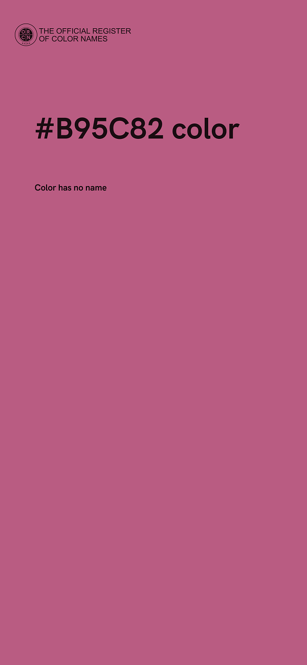 #B95C82 color image
