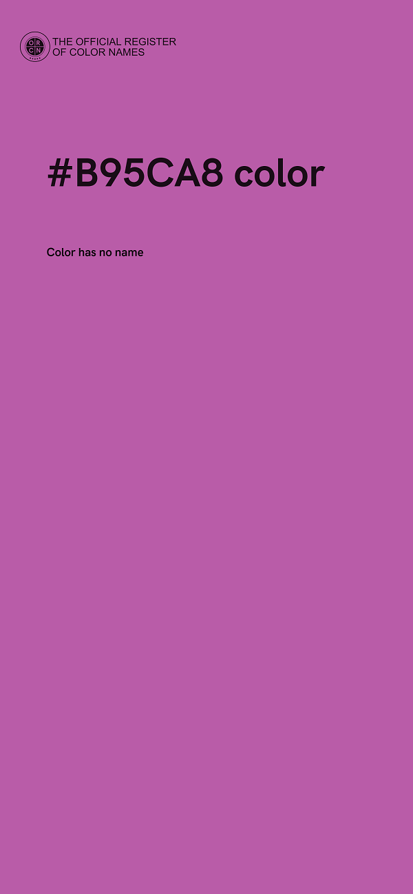 #B95CA8 color image