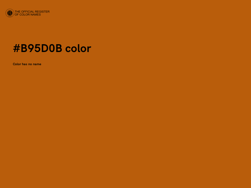 #B95D0B color image