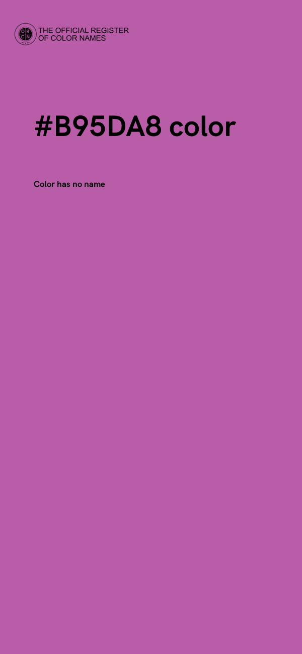 #B95DA8 color image