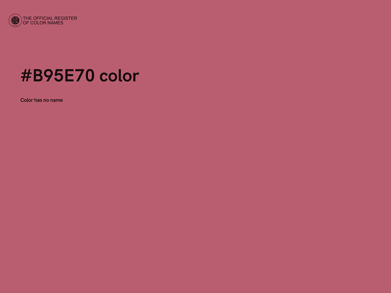 #B95E70 color image