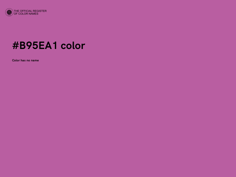 #B95EA1 color image
