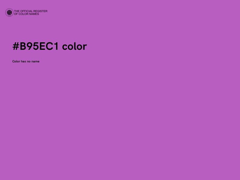 #B95EC1 color image