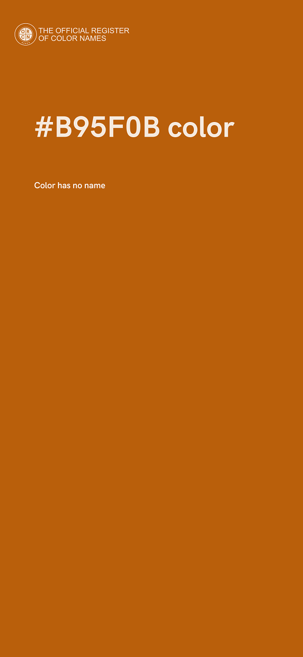 #B95F0B color image