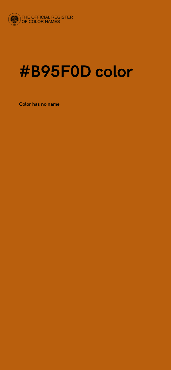 #B95F0D color image