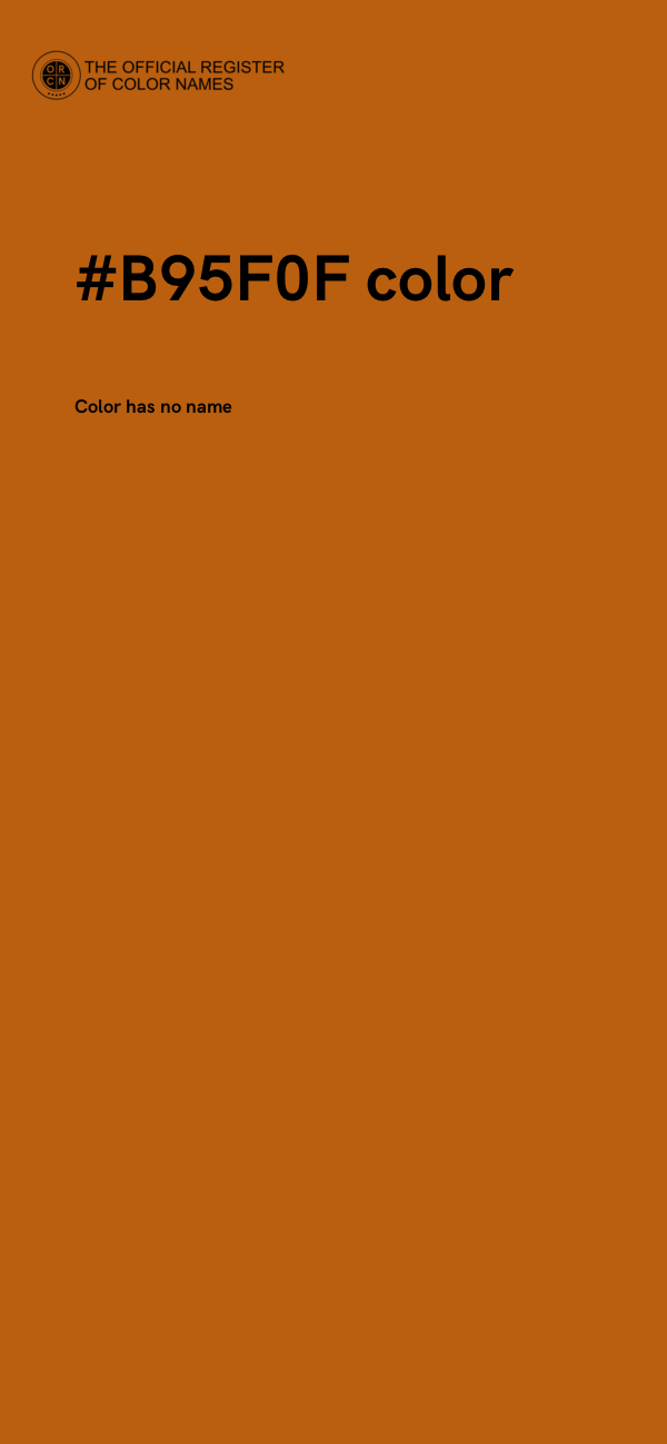 #B95F0F color image